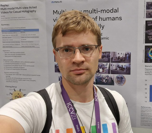 Roman Shapovalov at ICCV 2023
